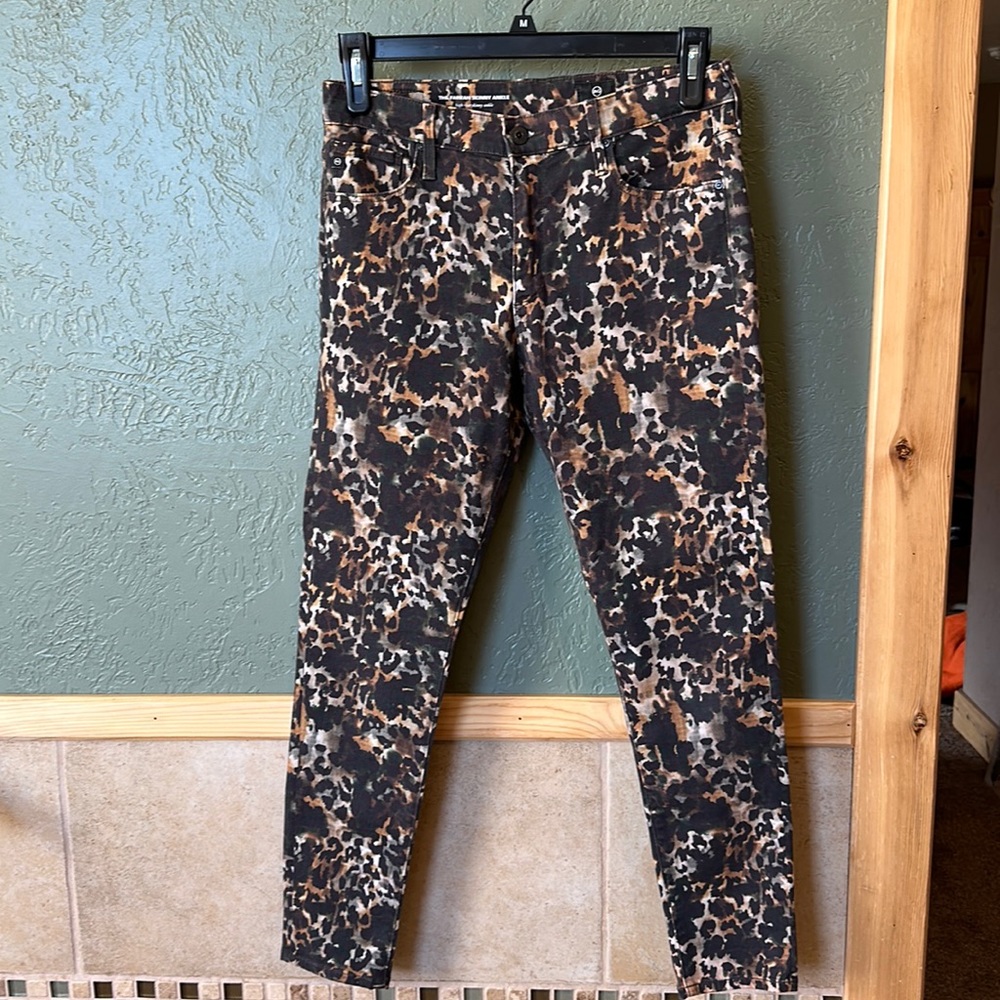 Animal print Size 31R Adriano Goldschmidt skinny ankle jeans